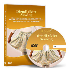 Dirndl Skirt Sewing Video Lesson on DVD