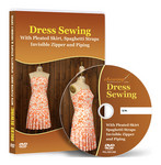 Dress Sewing with Pleated Skirt, Spaghetti Straps, Piping and Invisible Zipper Video Lesson on DVD