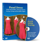 Panel Dress Sewing with Flared Skirt, Princess Seams, Facing and Lining Video Lesson on DVD